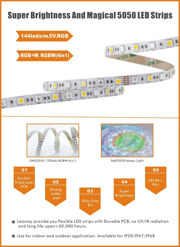 North America market Magic ledstrip RGB 5050 60LEDs/m LED Bar