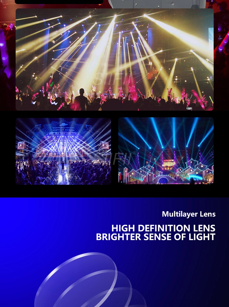 Professional 295W Beam Light Prism Gobo Lens 9r Moving Head Beaming White DJ Bar Theme Park Ballroom Stage Lights