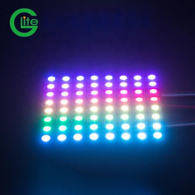 Digital de alta qualidade endereçável DC5V IP20 Ws2812 RGB LED Pixel Matrix Painel de luz de tira