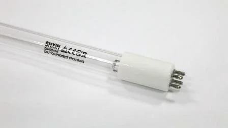 China fabricou luz UVC de extremidade única para tratamento de água de 4 pinos 21W 254 nm T5 luz de substituição de lâmpada germicida UV