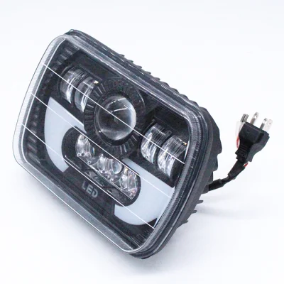 Lightech 12V 24V Acessórios para carro para Jk Wrangler Jeep 75W LED Farol Halo 7 polegadas