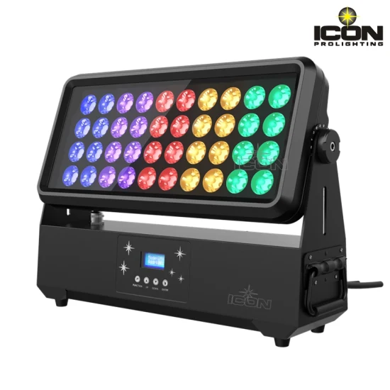 P7 Edifício LED para exterior 40X10W 4 em 1 Pixel Flood Wall Washer IP65 Luz colorida da cidade à prova d'água