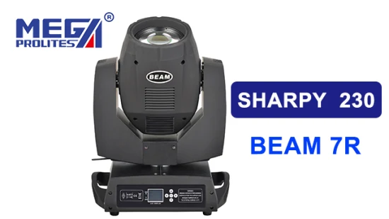 Preço de fábrica Equipamento DJ Sharpy Feixe 230W 7r Iluminação de palco de cabeça móvel